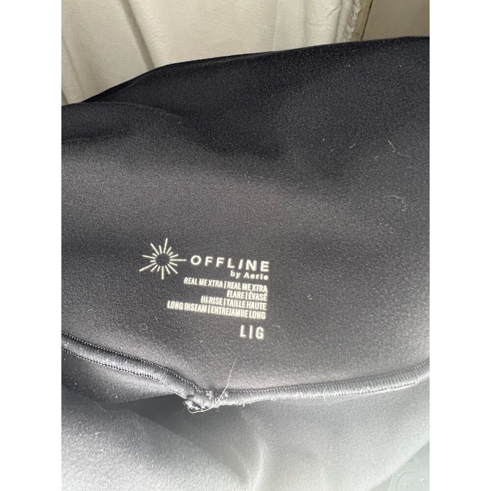 Offline by Aerie; Real Me Xtra, Flare, Hi-Rise, Long Inseam; Large - Picture 2 of 4